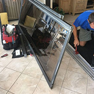 sliding glass door frame repair Burlingame